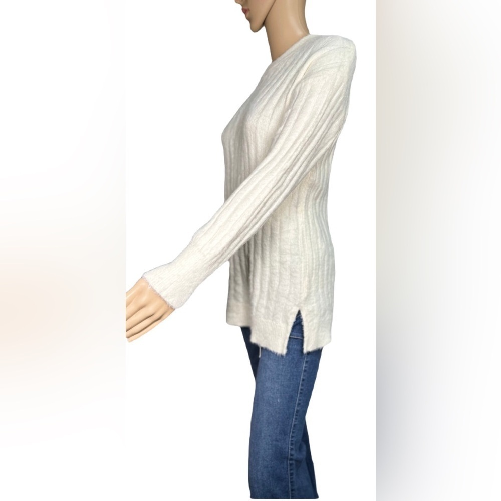 HIPPIE ROSE Ribbed-Knit Eyelash Tunic Sweater - Picture 2 of 3